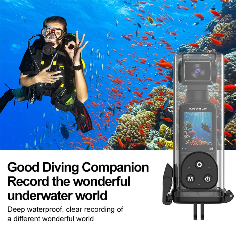 K1 5K Action Camera with Waterproof Case, EIS Stabilization WiFi 1.3" LCD Waterproof Sports Cam - Black - 4