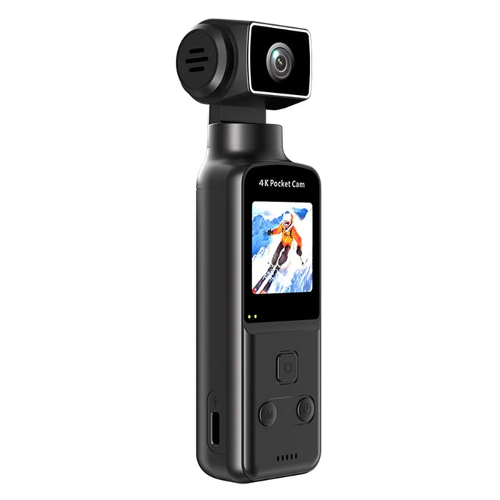 K2 Action Camera 4K Pocket Camera WiFi HD Sports Camera 270 Degree Manual Rotation Cam - Black - 3