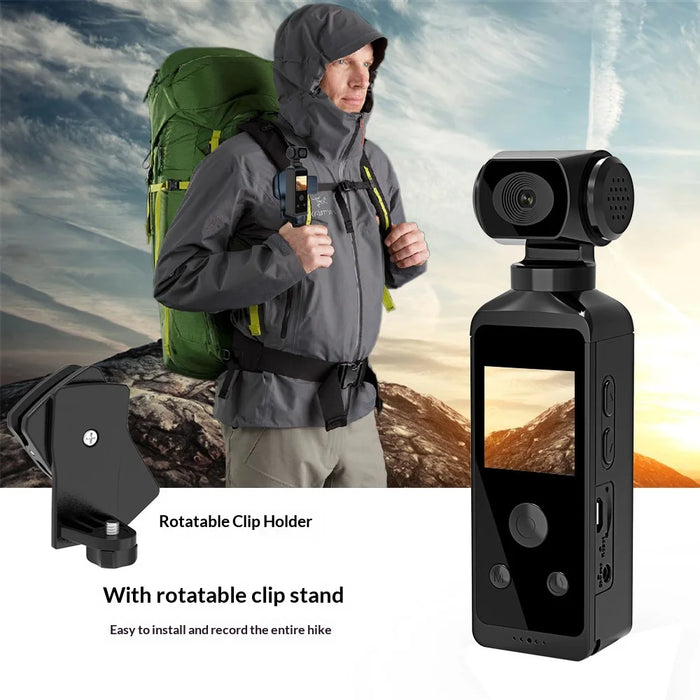 H850 Portable 4K Action Camera EIS Stabilization Handheld Vlog Camera with Waterproof Case - Without Memory Card - 4