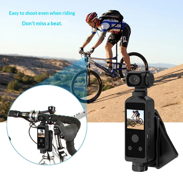 H850 Portable 4K Action Camera EIS Stabilization Handheld Vlog Camera with Waterproof Case - Without Memory Card - 7