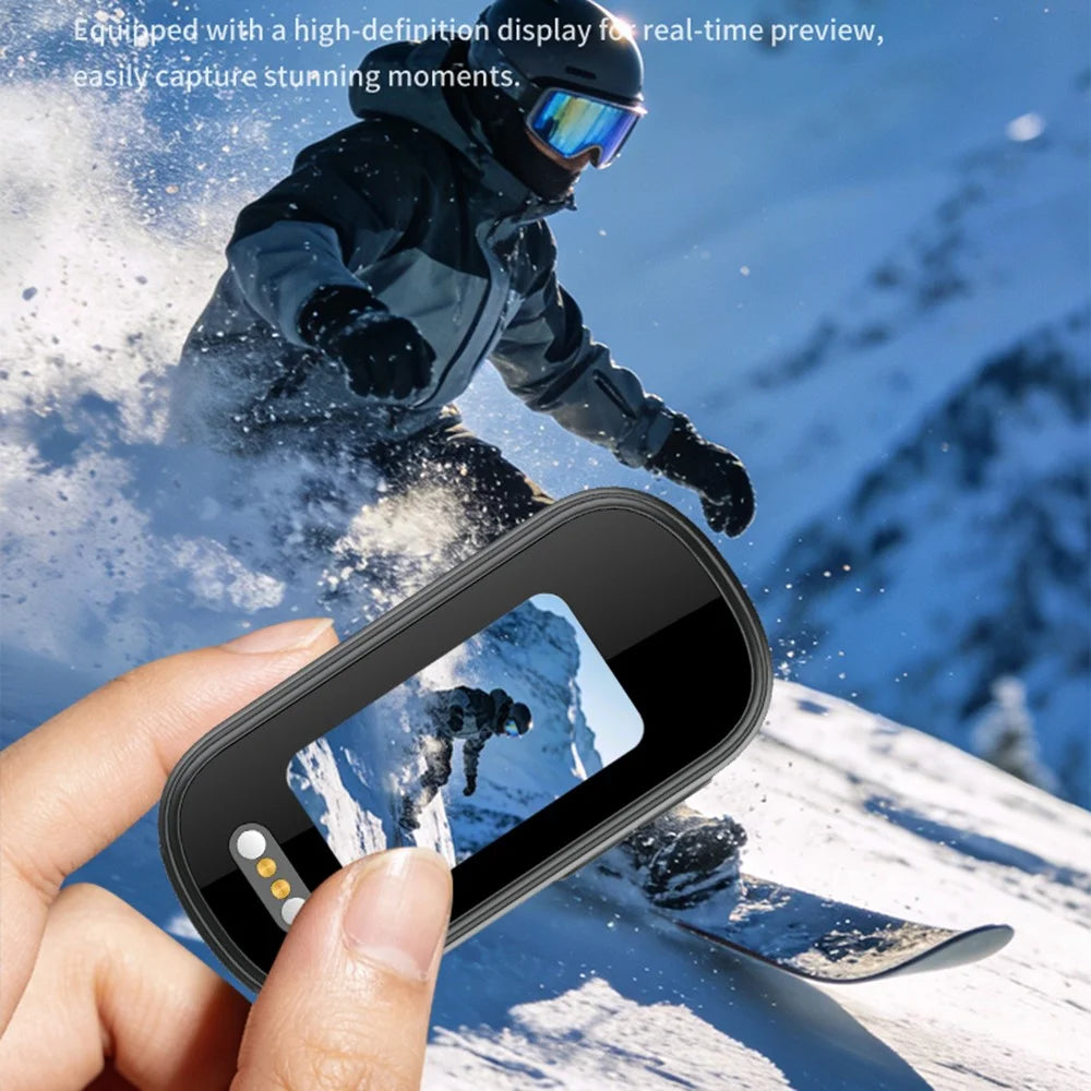 T8 2K Mini Thumb Camera Wide Angle Magnetic IP67 Waterproof Portable Action Camera for Cycling Sports - Black - 3