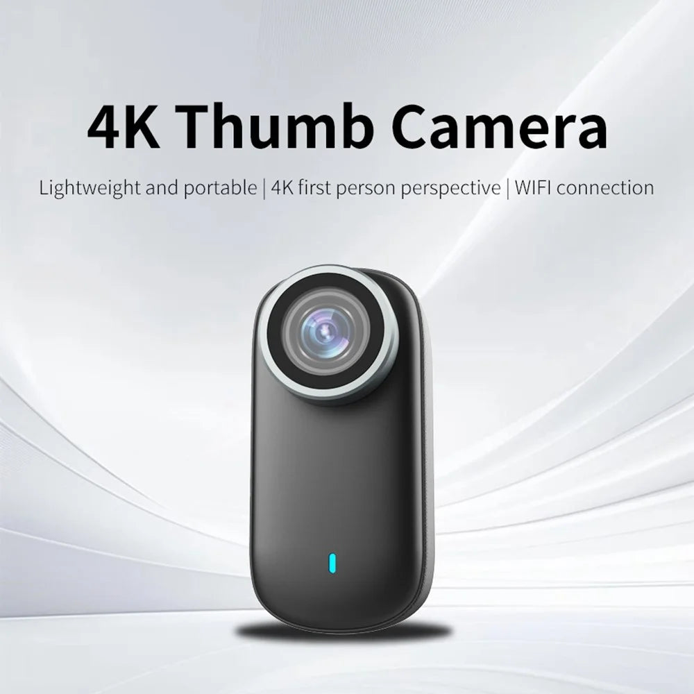 T8 4K Thumb Camera Magnetic Portable IP67 Waterproof Mini Action Camera for Cycling Sports - Black - 4