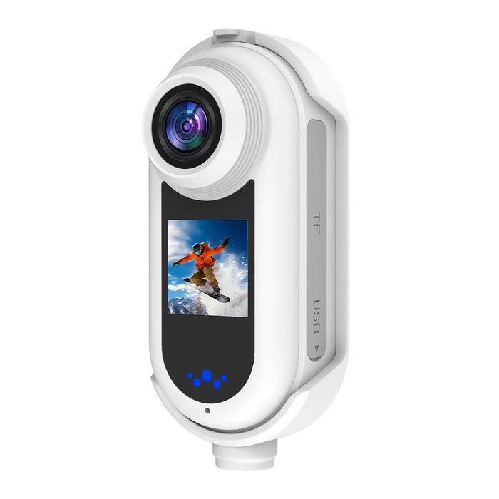 DM50 2K HD Mini Sport Camera 140 Degree Wide Angle Dual Screen Sports Camera for Cycling (Standard Edition) - White - 2