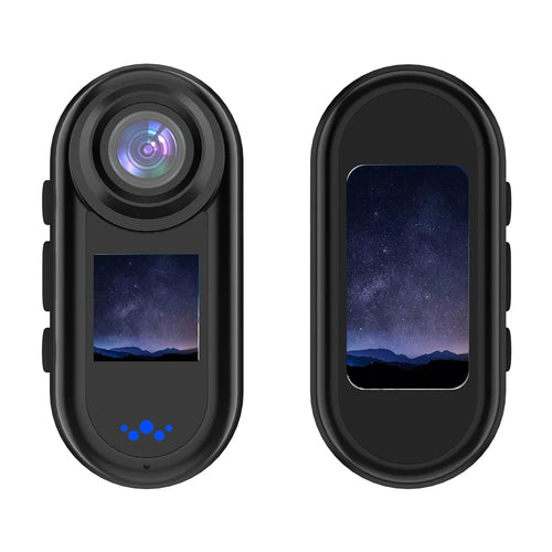 DM50 2K HD Mini Sport Camera 140 Degree Wide Angle Dual Screen Sports Camera for Cycling (High-end Version) - Black - 1
