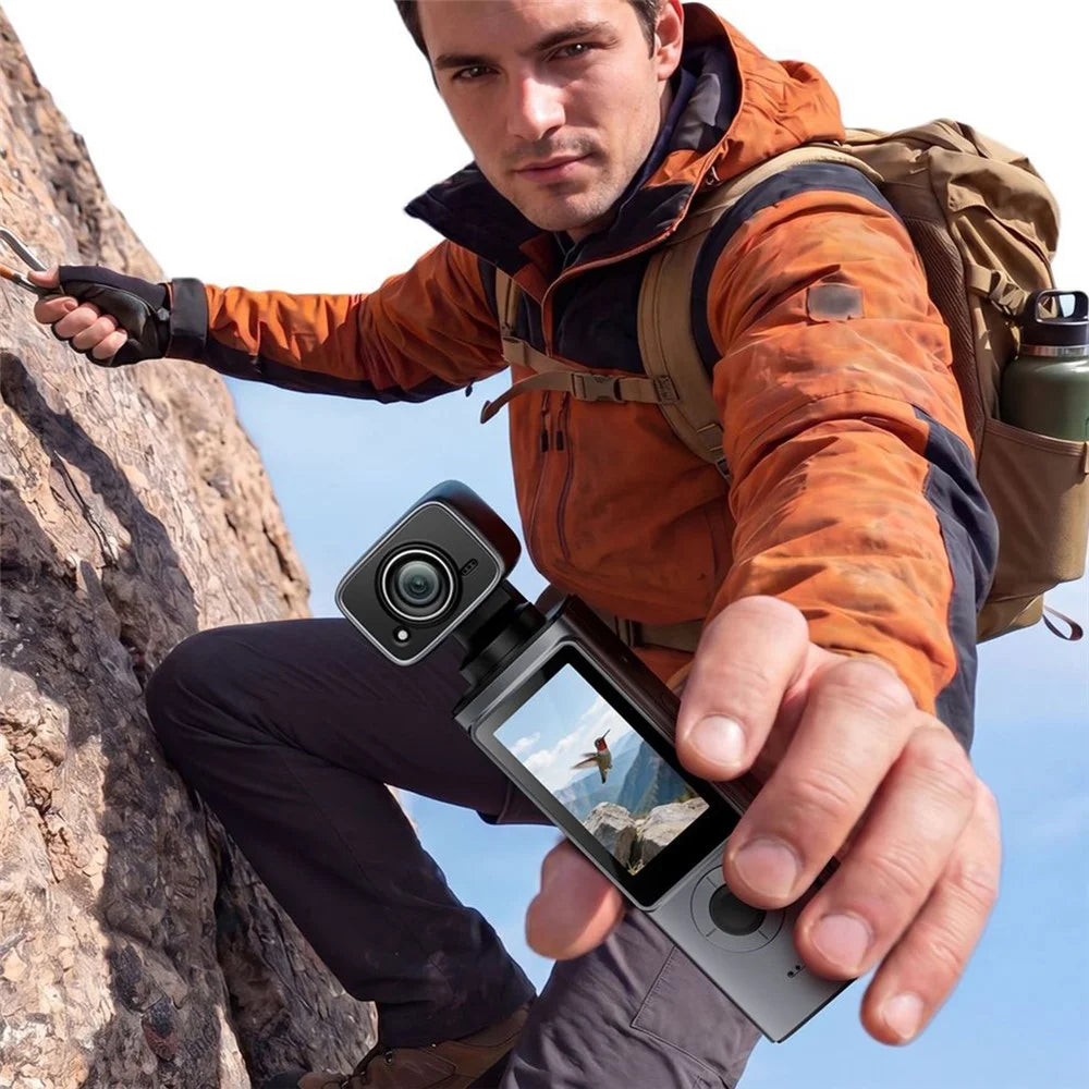 A20 Handheld Action Camera 2K Ultra HD Vlog 330min Battery Life Camera for Outdoor Sports Travel - Black - 2