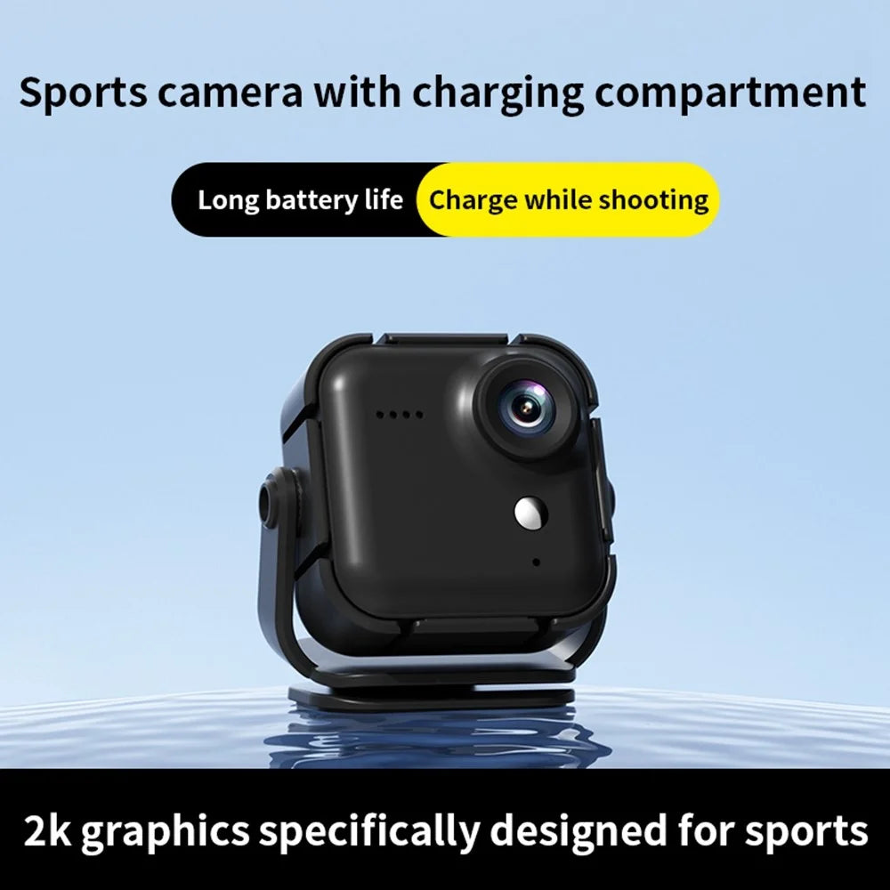 M36 Action Camera 2K HD 1.54 inch Screen Magnetic Detachable Sport Camera for Cycling Outdoor - Black - 3