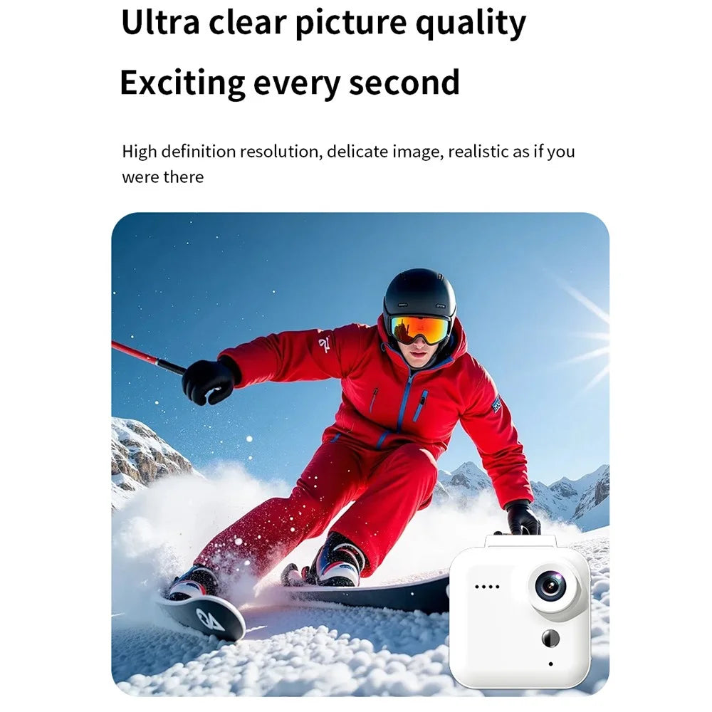 M36 Action Camera 2K HD 1.54 inch Screen Magnetic Detachable Sport Camera for Cycling Outdoor - Black - 7