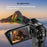 CD-V03 8K Vlogging Camera 270 Degree Flip Screen 16X Digital Zoom WiFi Handheld Camcorder for Travel - Black - 4
