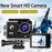 F201 2.0 Inch WiFi 4K Video Cam 120 Degree Wide Angle Action Camera with Waterproof Case - Black - 2