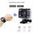F300AB-R 2 Inch 4K WiFi Action Camera with HD Touch Screen 30m Underwater Camera with Waterproof Case - Black - 2