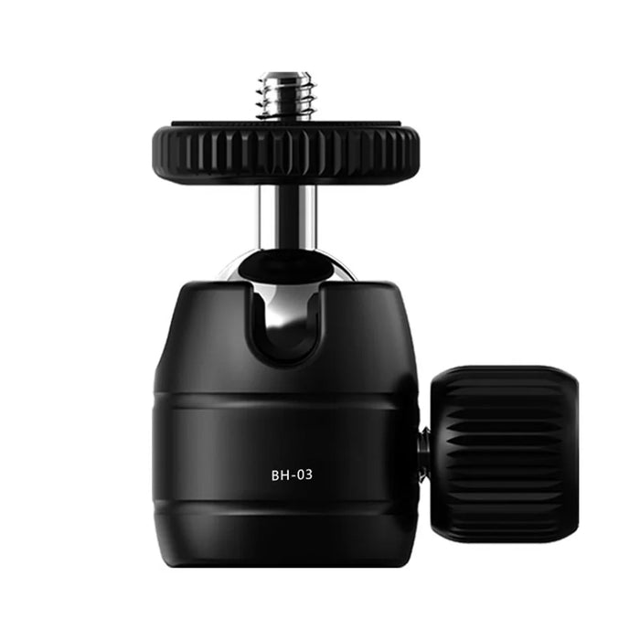 UURIG BH-03 Mini Ball Head Mount Adapter with 1/4" Hot Shoe 360-degree Rotating Gimbal for Camera Cage LED Video Light Monitor - 3