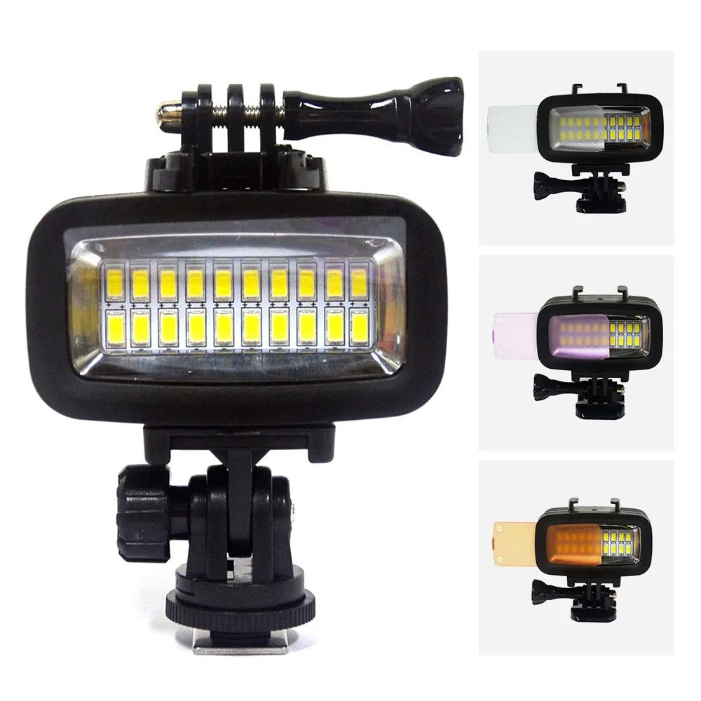AT811 40m Waterproof Underwater Diving Fill Light 5500K LED Video Light for GoPro Hero Action Camera SLR Camera - 1