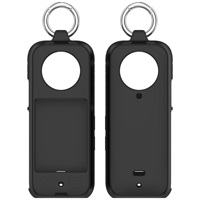 Soft Silicone Case for Insta360 X3 Action Camera Dustproof Protective Cover - Black - 5