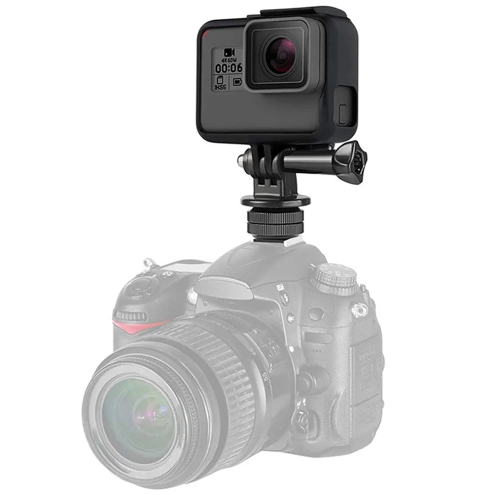 F046 Desktop Camera Mobile Phone Live Streaming Holder Hot Shoe Universal Phone Clip Monitor Bracket - 1