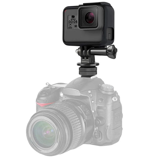 F046 Desktop Camera Mobile Phone Live Streaming Holder Hot Shoe Universal Phone Clip Monitor Bracket - 1