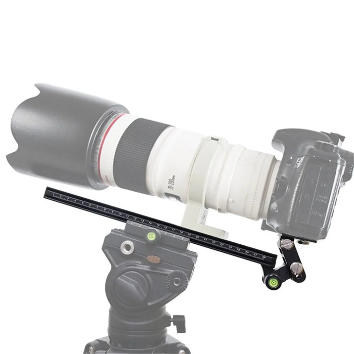 B034 SLR Camera Lens Support Plate Aluminum Alloy Telephoto Lens Holder Support Bracket Tripod Mount Adapter - 5