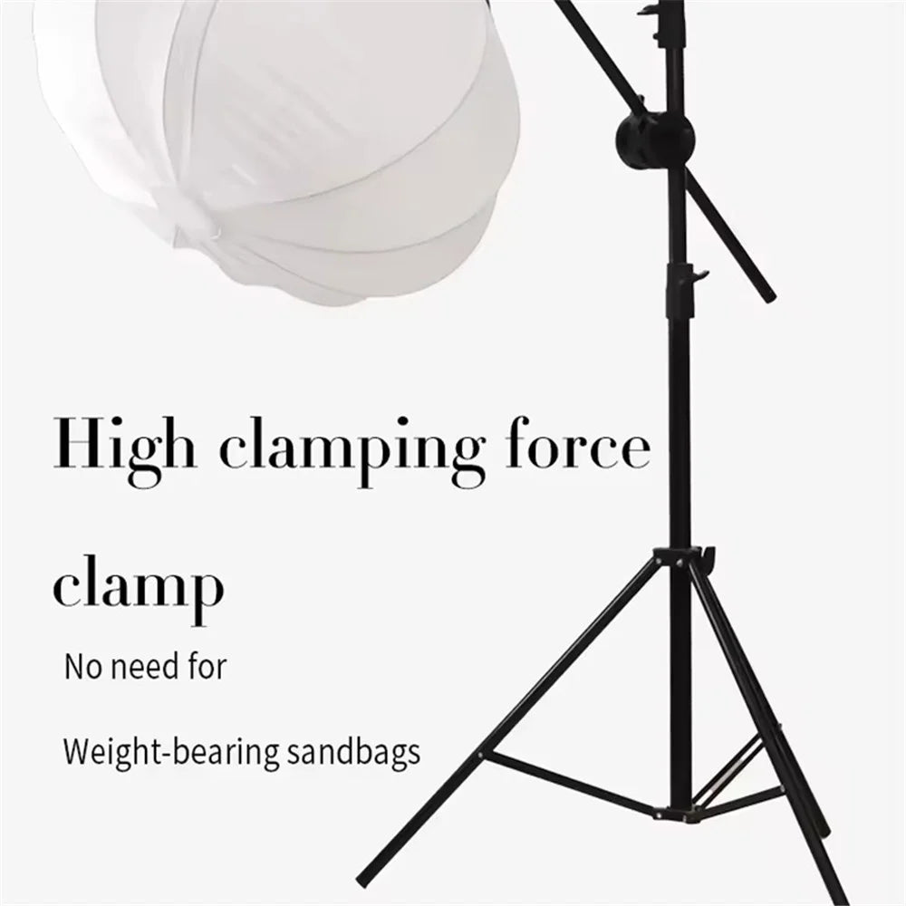 C056 Spotlight Stand Adapter Photography Light Cross Arm Holder Universal Wheel - 4