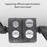 C056 Spotlight Stand Adapter Photography Light Cross Arm Holder Universal Wheel - 6