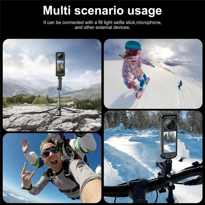 Aluminum Alloy Metal Case for Insta360 X4 Action Camera Cage Protective Frame - 2