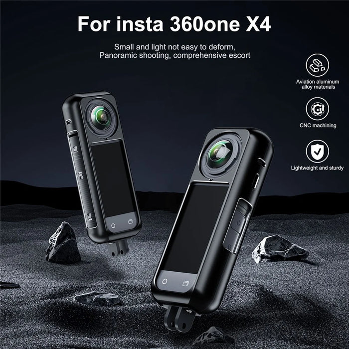 Aluminum Alloy Metal Case for Insta360 X4 Action Camera Cage Protective Frame - 7