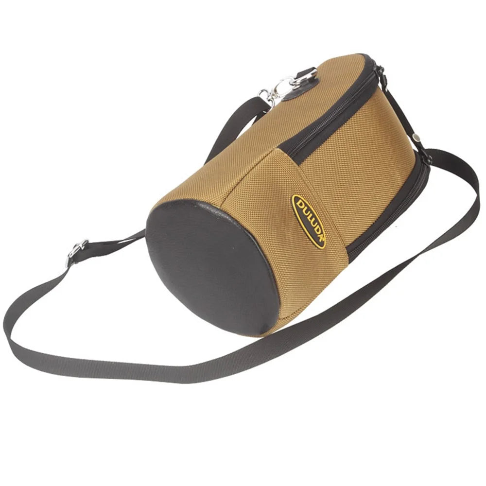 DULUDA Nylon Storage Bag for Nikon / Canon Telephoto Lens Case Pouch with Shoulder Strap - Khaki - 4