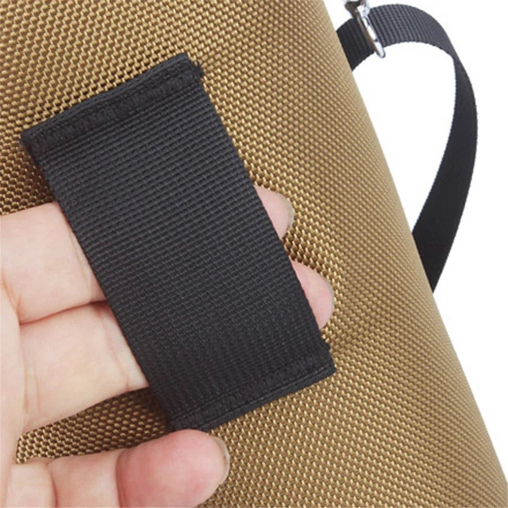 DULUDA Nylon Storage Bag for Nikon / Canon Telephoto Lens Case Pouch with Shoulder Strap - Khaki - 7