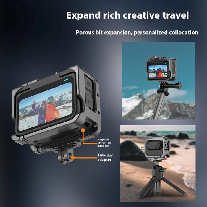 FLYMILE For Insta360 GO 3 / GO 3S Aluminum Alloy Cage Protective Shell Housing Bezel Accessories - 4