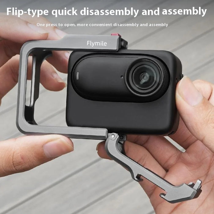 FLYMILE For Insta360 GO 3 / GO 3S Aluminum Alloy Cage Protective Shell Housing Bezel Accessories - 6