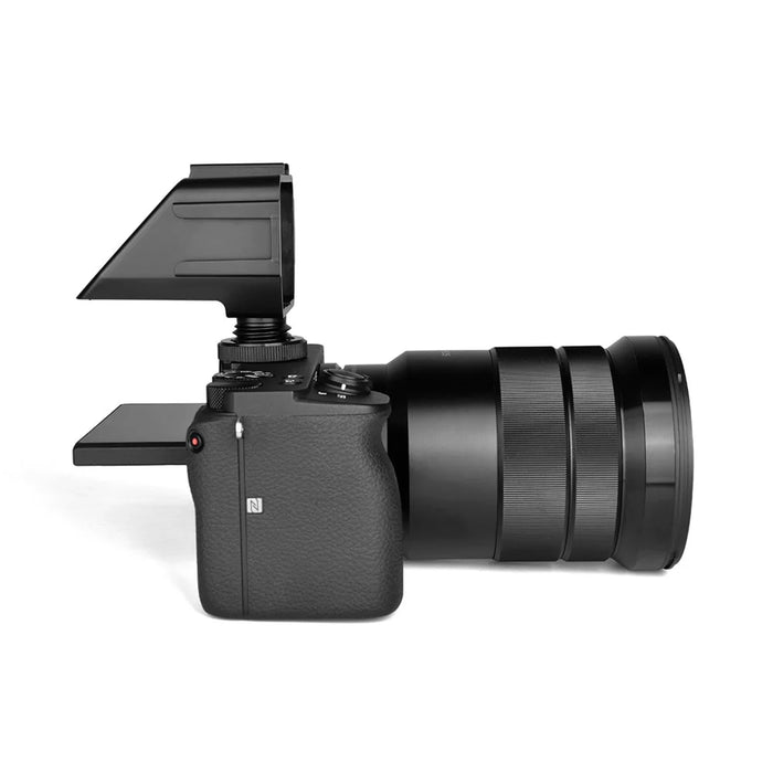 YELANGU A74 Vlog Selfie Flip Screen Cold Shoe Bracket Reverse Mirror Microphone Mount for Mirrorless Camera - 7