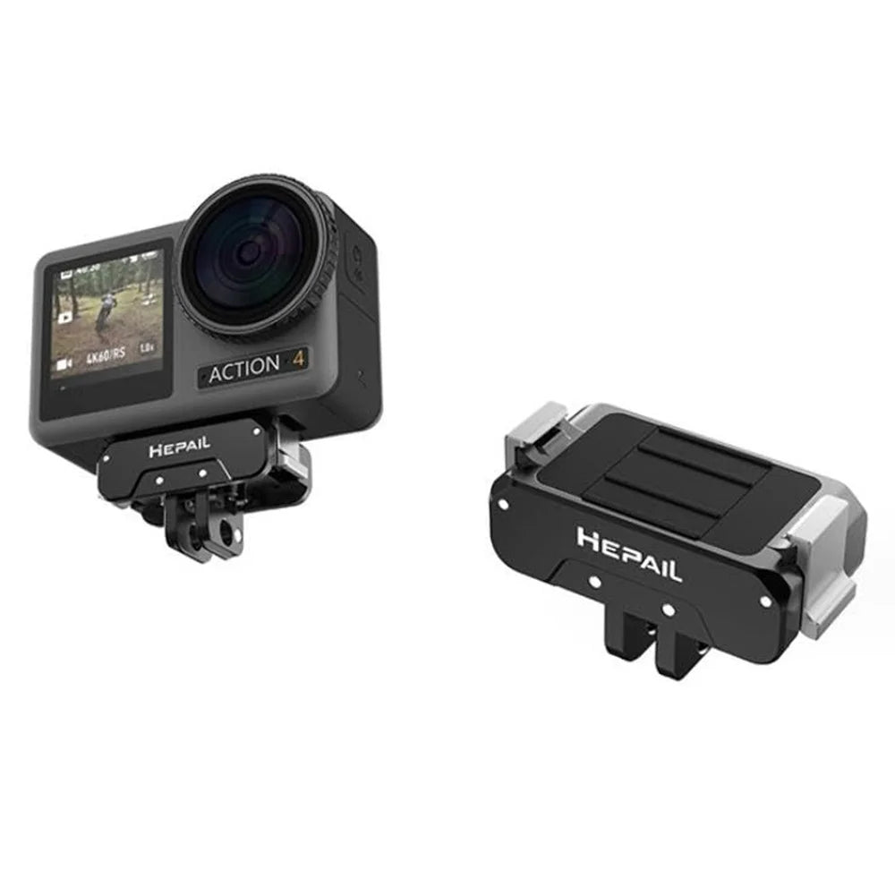 HEPAIL AC-17 For DJI Osmo Action 4 / Action 3 Sports Camera Magnetic Quick Release Base - 3