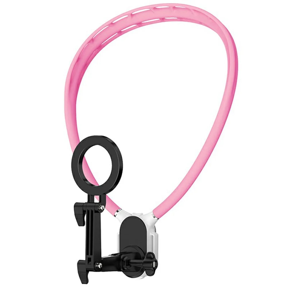 SX-P05 Outdoor Sports POV Magnetic Phone Neck Mount Hands Free Bracket for Action Camera - Pink - 3