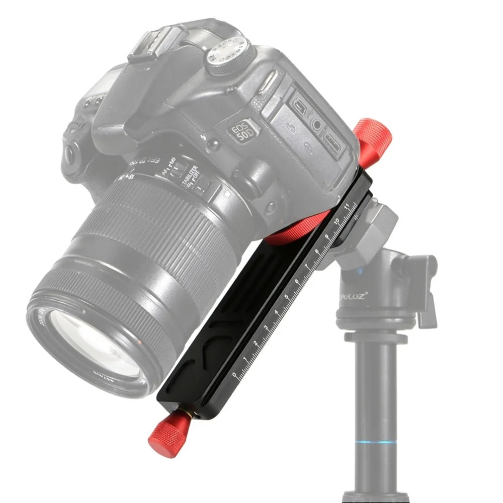 PULUZ PU3520 CNC Aircraft Aluminum Adjustable Speed Fine Tuning Slide Rail for Canon Sony Nikon Camera - 1