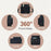 For Fujifilm Instax Mini 99 PU Leather Retro Camera Bag Anti-Drop Protective Cover with Shoulder Strap - Black - 4