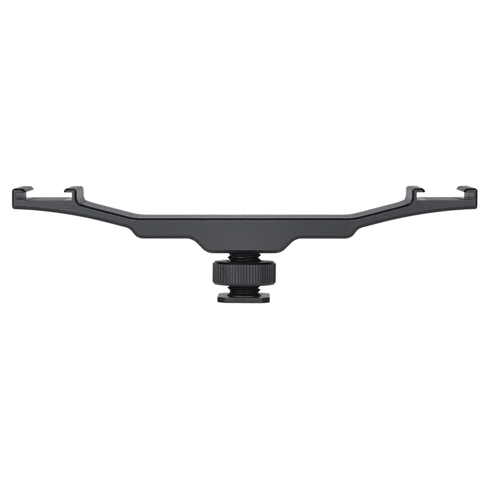 YELANGU A64 1-to-2 Camera Vlog Cold Shoe Extension Bar with 1/4'' Interface Bracket Universal Cold Shoe Mount Adapter for LED Lights/Microphones/Monitors/Audio Recorder Camera Accessory - 3