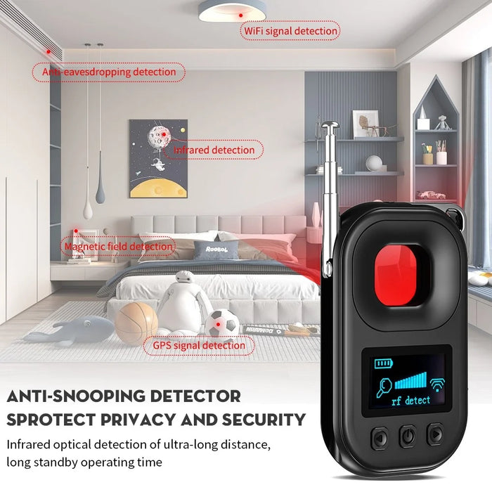 T30 Hidden Camera Detector Magnetic GPS Eavesdrop Detector Infrared Camera Finder - 3