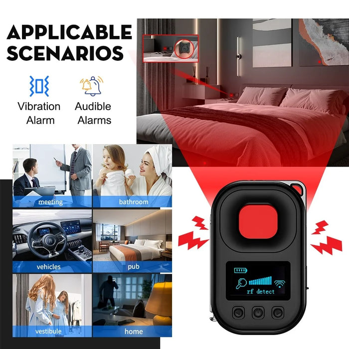 T30 Hidden Camera Detector Magnetic GPS Eavesdrop Detector Infrared Camera Finder - 4