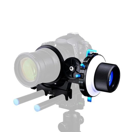 YELANGU F4 Slot Design A/B Stop Follow Focus Rig for Canon Nikon DSLR Video Camera with 52mm-86mm Lenses - 1