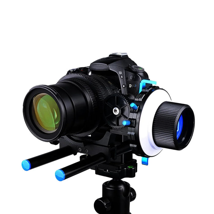 YELANGU F4 Slot Design A/B Stop Follow Focus Rig for Canon Nikon DSLR Video Camera with 52mm-86mm Lenses - 3