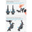 YELANGU F4 Slot Design A/B Stop Follow Focus Rig for Canon Nikon DSLR Video Camera with 52mm-86mm Lenses - 5