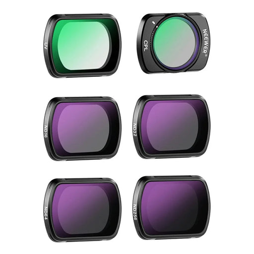 NEEWER For DJI Osmo Pocket 3 ND Filter Set ND16  /  ND32  /  ND64  /  ND256  /  UV  /  CPL Magnetic Filters - 1