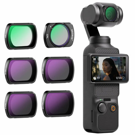 NEEWER For DJI Osmo Pocket 3 ND Filter Set ND16  /  ND32  /  ND64  /  ND256  /  UV  /  CPL Magnetic Filters - 2