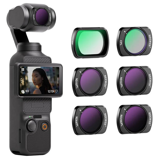 NEEWER For DJI Osmo Pocket 3 ND / PL Filter Set ND16 / PL+ND32//PL+ND64//PL+ND256//PL+UV / CPL Magnetic Filters - 2
