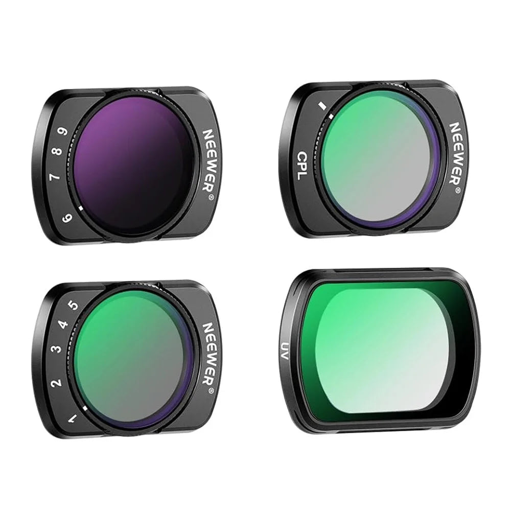 NEEWER For DJI Osmo Pocket 3 Adjustable Filter Kit ND2-32  /  ND64-512  /  UV  /  CPL Magnetic Filters - 1