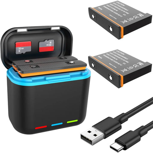 For Insta360 X3 Dual Battery Charger Action Camera Portable Fast Charging Case - 2