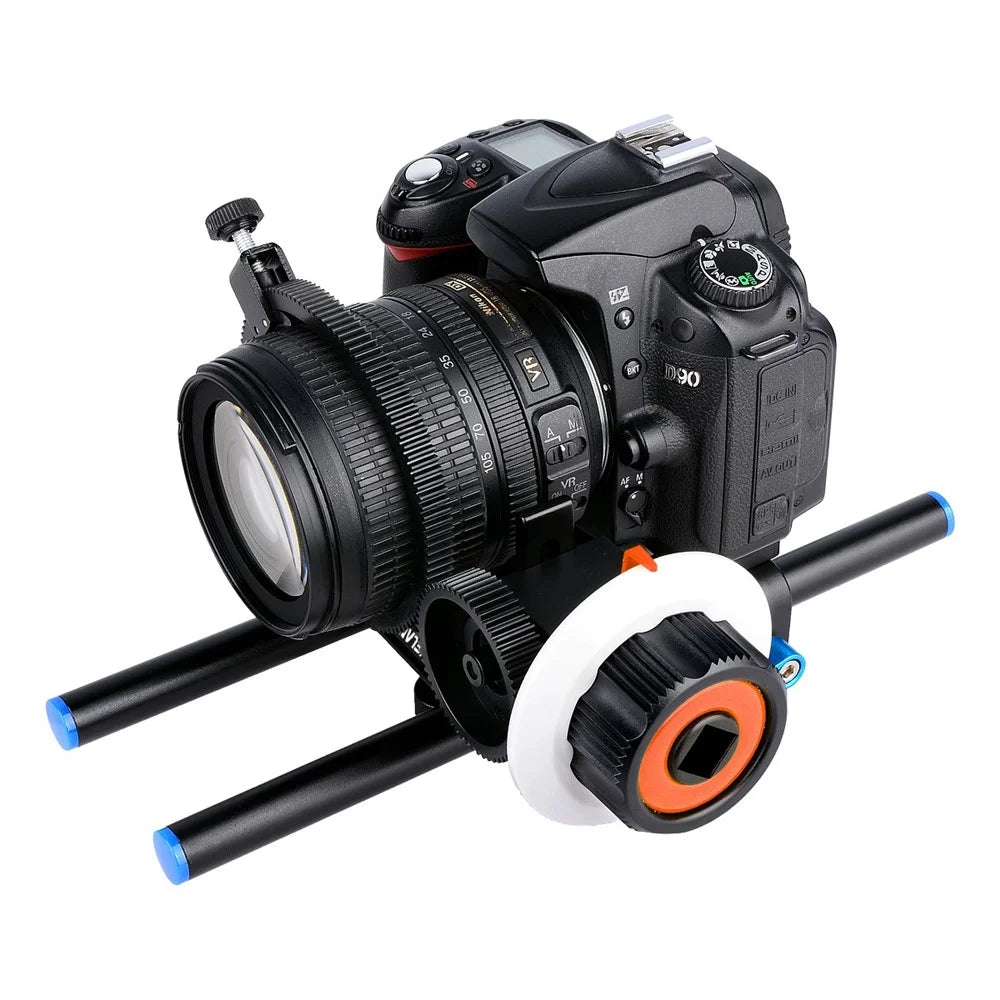 YELANGU F0 Follow Focus Camera with Gear Ring Strap for Canon/Nikon Cameras/Video Cameras/DSLR - Orange - 5