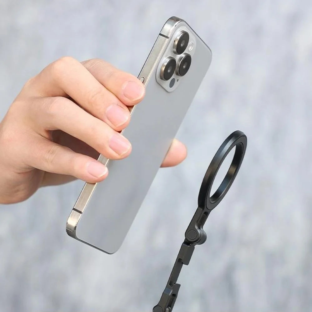 VRIG MG-29 Compatible Wth MagSafe Metal Folding Magnetic Stand Smartphone Holder for Camera, Large Size - 3