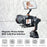 VRIG MG-28 Compatible with MagSafe Metal Cold Shoe Foldable Magnetic Stand Dual-Axis Rotation Holder, Small - 3