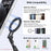 VRIG MG-28 Compatible with MagSafe Metal Cold Shoe Foldable Magnetic Stand Dual-Axis Rotation Holder, Small - 7