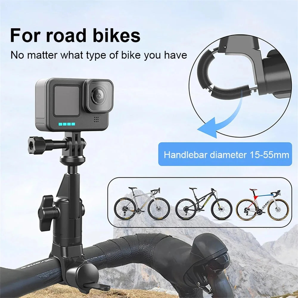 JGX003 Motorcycle Electric Bike Bicycle Action Camera Holder Adjustable Mount Bracket - 7
