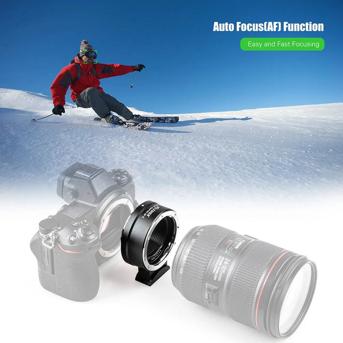 VILTROX For Canon EF to Nikon Z Mount Camera Lens Mount Adapter Ring Auto Focus Firmware Upgradable - 7